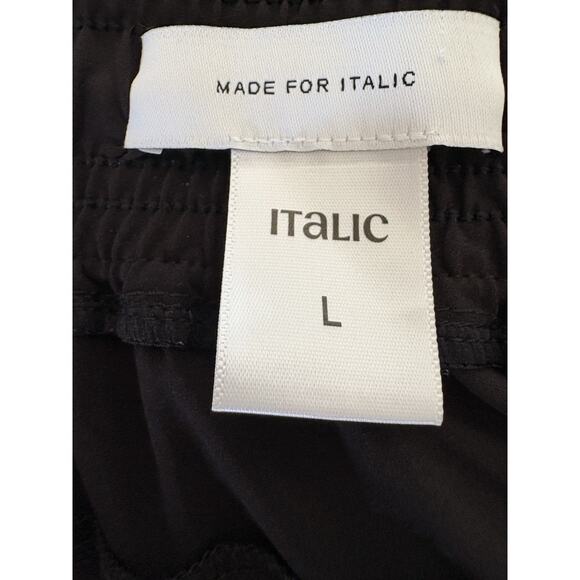 Italic Men’s Black Stride Athletic Shorts 9” Large - Workout Active Quiet Luxury - Picture 3 of 8